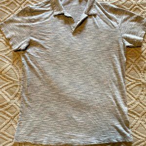 Theory Polo Shirt Gray Size Small